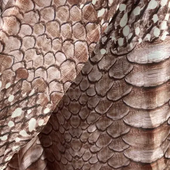 NWOT ALEXIS Dress XS”Elysia”Silk Satin A-Line High-Low Snake Beads-Tie Halter - Picture 8 of 11